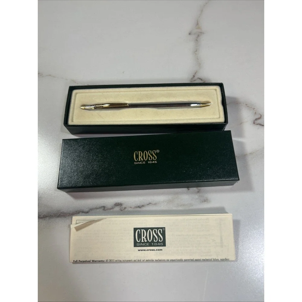 Cross Century Classic Polished‎ Chrome Ballpoint Pen 3502 New GRADUATION Gift